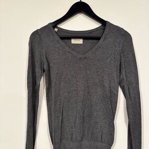 Jachs Charcoal V-Neck Sweater